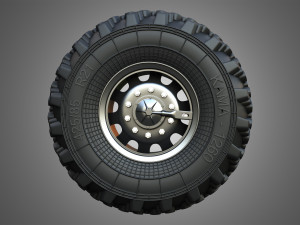 Ural Truck - WheelTire 3D Model