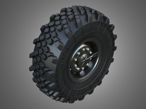 Ural Truck - WheelTire 3D Model