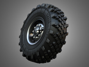 Ural Truck - WheelTire 3D Model