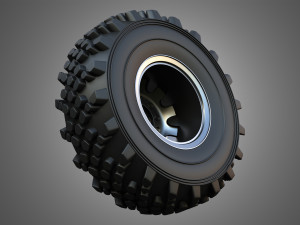 Ural Truck - WheelTire 3D Model