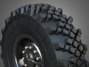 Ural Truck - WheelTire 3D Model