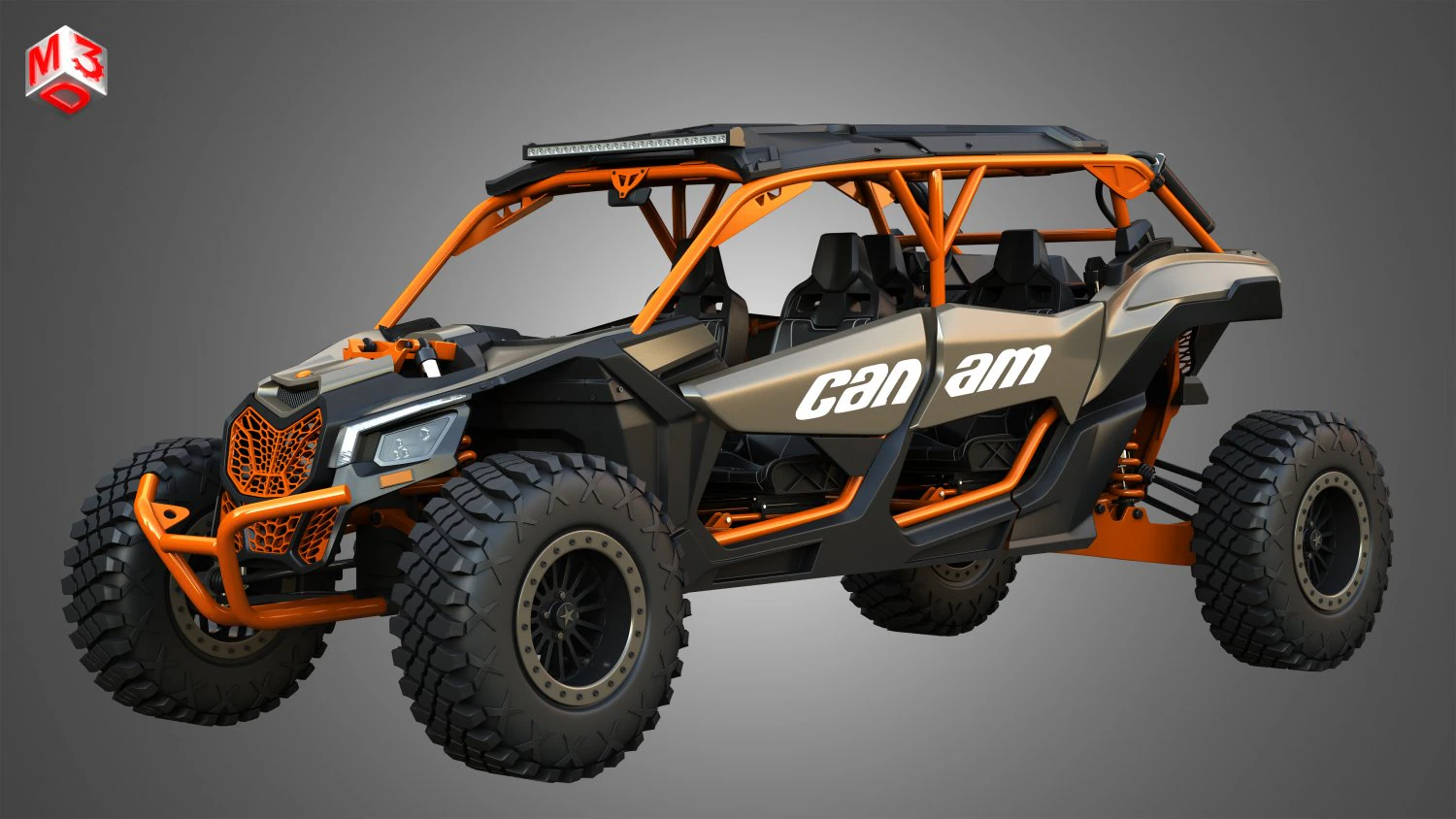 Can-Am Maverick X3 - 4 Doors 3D Model .c4d .max .obj .3ds .fbx .stl .blend 