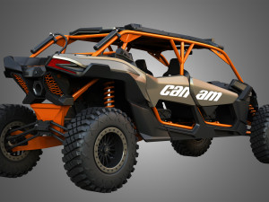 Can-Am Maverick X3 - 4 Doors 3D Model