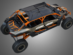 Can-Am Maverick X3 - 4 Doors 3D Model