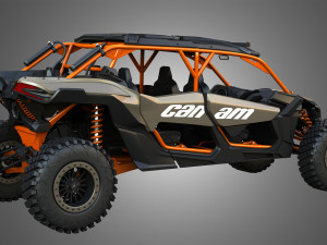 Can-Am Maverick X3 - 4 Doors 3D Model