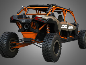 Can-Am Maverick X3 - 4 Doors 3D Model
