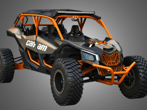 Can-Am Maverick X3 - 4 Doors 3D Model