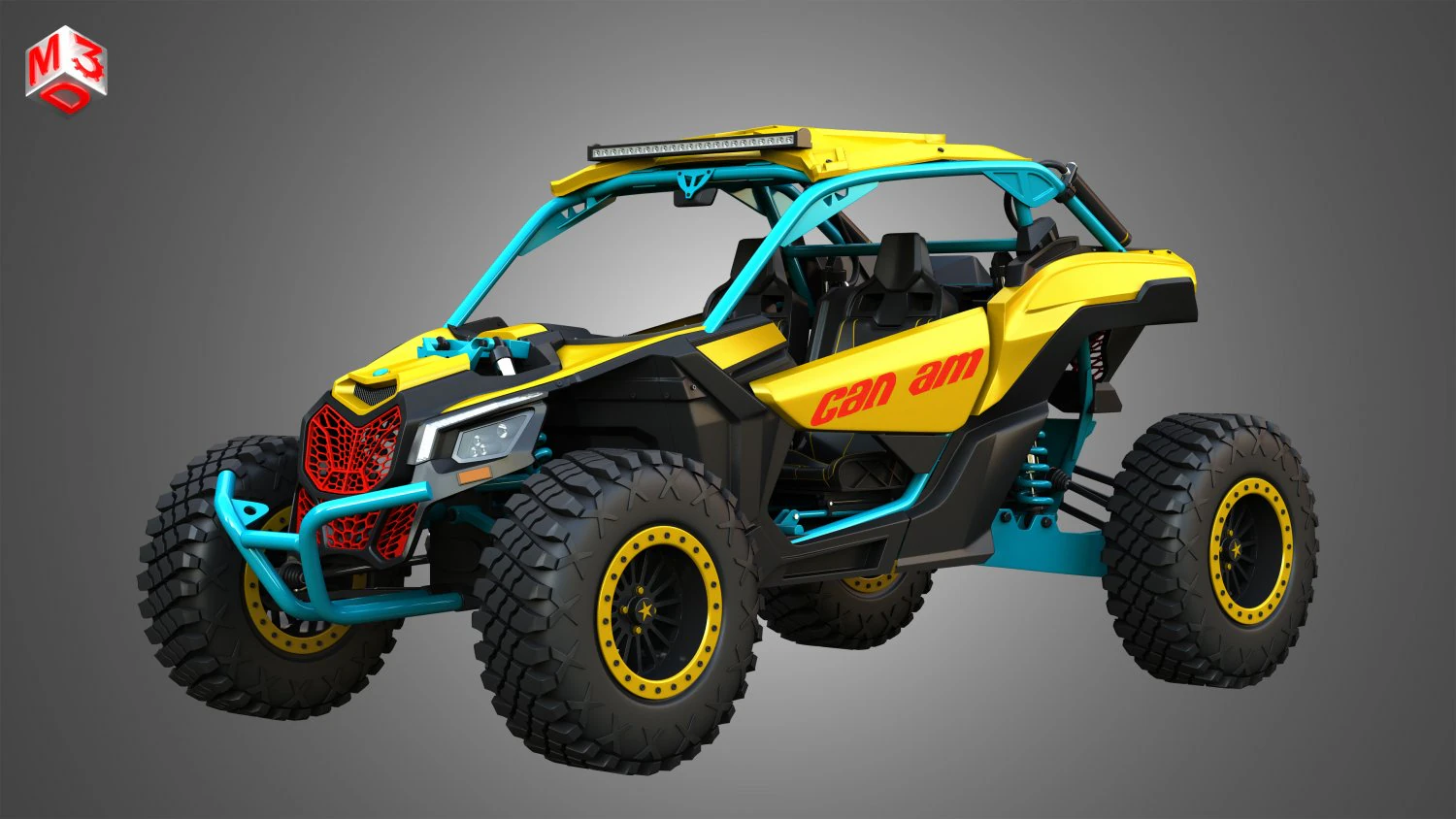 Can-Am Maverick X3 - 2 Doors 3D Model .c4d .max .obj .3ds .fbx .stl .blend 
