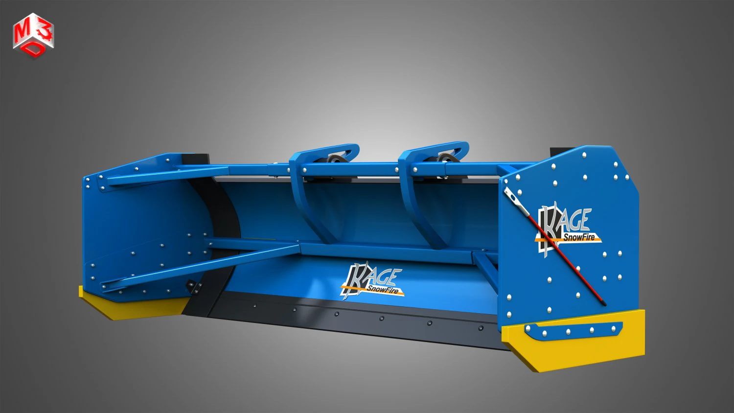 Kage SnowFire Plow System 3D Model .c4d .max .obj .3ds .fbx .stl .blend