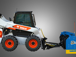 S76 Skid Steer Loader - Kage SnowFire Plow System Modello 3D