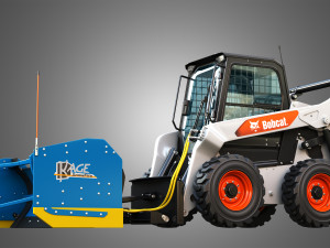 S76 Skid Steer Loader - Kage SnowFire Plow System Modello 3D