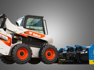 S76 Skid Steer Loader - Kage SnowFire Plow System Modello 3D