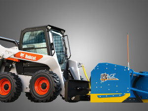 S76 Skid Steer Loader - Kage SnowFire Plow System Modello 3D