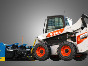 S76 Skid Steer Loader - Kage SnowFire Plow System Modello 3D