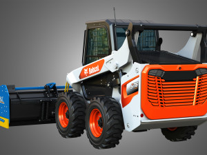 S76 Skid Steer Loader - Kage SnowFire Plow System Modello 3D