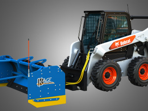 S76 Skid Steer Loader - Kage SnowFire Plow System Modello 3D
