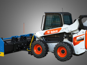 S76 Skid Steer Loader - Kage SnowFire Plow System Modello 3D