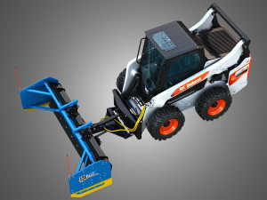 S76 Skid Steer Loader - Kage SnowFire Plow System Modello 3D