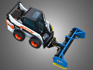 S76 Skid Steer Loader - Kage SnowFire Plow System Modello 3D