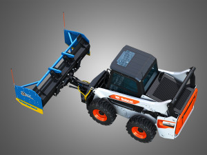 S76 Skid Steer Loader - Kage SnowFire Plow System Modello 3D