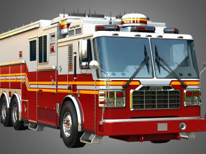 Ferrara Fire Apparatus - FDNY Ultra Heavy Rescue Model 3D