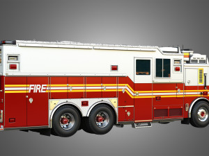 Ferrara Fire Apparatus - FDNY Ultra Heavy Rescue Model 3D