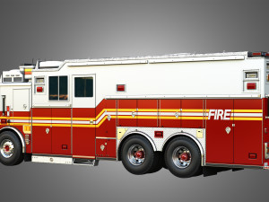 Ferrara Fire Apparatus - FDNY Ultra Heavy Rescue Model 3D