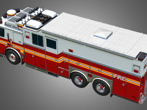 Ferrara Fire Apparatus - FDNY Ultra Heavy Rescue Model 3D