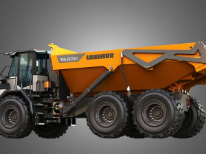 TA230 Litronic Articulated Dump Truck 3D Model