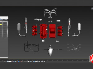 Continental IO 550 engine - Ready for 3d Print - Special Edition 3D 模型