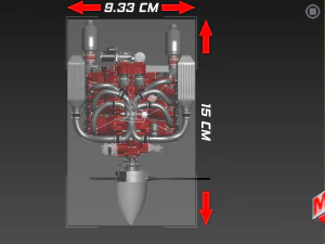 Continental IO 550 engine - Ready for 3d Print - Special Edition 3D Model