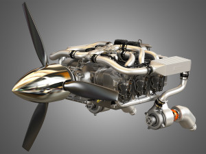 Continental IO 550 engine - Ready for 3d Print - Special Edition 3D 模型