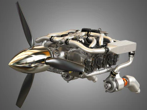 Continental IO 550 engine - Ready for 3d Print - Special Edition 3D Model