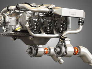 Continental IO 550 engine - Ready for 3d Print - Special Edition 3D 模型