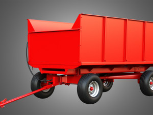 Stan-Hoist Grain - Forage Wagon Modello 3D