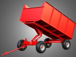 Stan-Hoist Grain - Forage Wagon 3D Модель