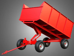 Stan-Hoist Grain - Forage Wagon 3D Model