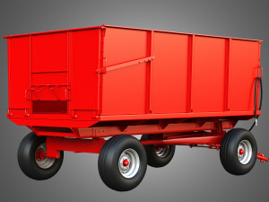Stan-Hoist Grain - Forage Wagon 3D Модель
