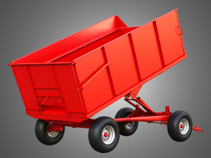 Stan-Hoist Grain - Forage Wagon 3D Модель
