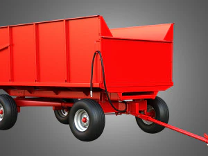 Stan-Hoist Grain - Forage Wagon 3D Model