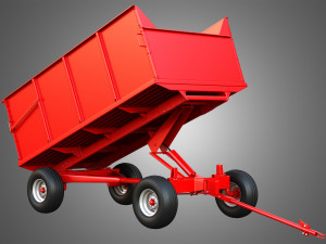 Stan-Hoist Grain - Forage Wagon 3D Модель