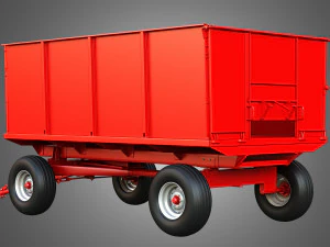 Stan-Hoist Grain - Forage Wagon 3D Model