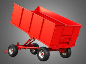 Stan-Hoist Grain - Forage Wagon 3D Model