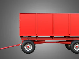 Stan-Hoist Grain - Forage Wagon 3D Model