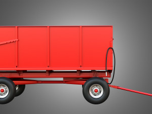 Stan-Hoist Grain - Forage Wagon 3D Модель