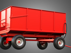 Stan-Hoist Grain - Forage Wagon 3D Модель