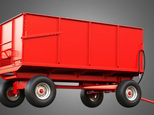 Stan-Hoist Grain - Forage Wagon 3D Model
