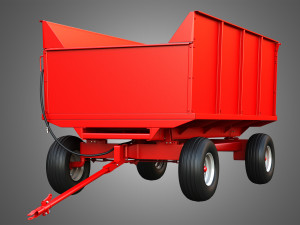 Stan-Hoist Grain - Forage Wagon 3D Модель