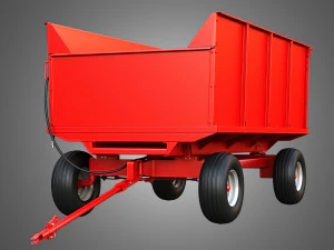 Stan-Hoist Grain - Forage Wagon 3D Model