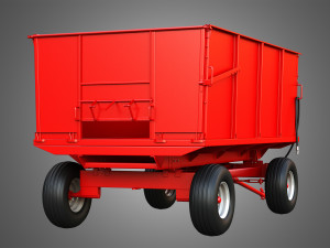 Stan-Hoist Grain - Forage Wagon 3D Модель